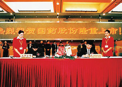 2002年11月，半岛（中国）股份在上海证券交易所上市
